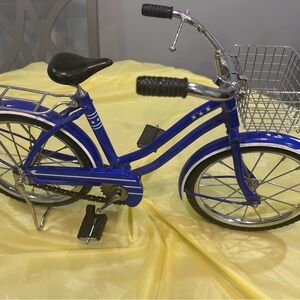 Blue  Bicycle with Basket